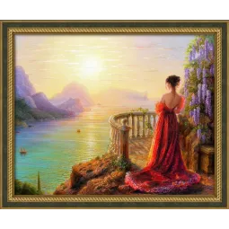 Diamond Painting Set „Bei Sonnenuntergang“ 50x40 cm AM1824
