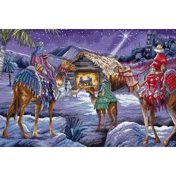 Cross stitch kit Three Kings 41x27cm SLETIL8108