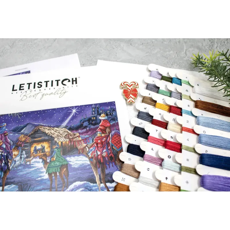 Kreuzstich-Set Drei Könige 41x27cm SLETIL8108