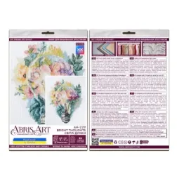 Kit de point de croix Bright thoughts 16x19 cm AAH-229