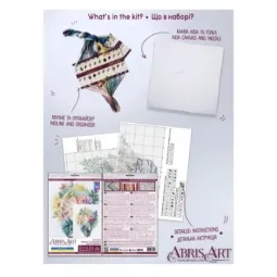 Kit de point de croix Bright thoughts 16x19 cm AAH-229