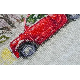 Cross stitch kit We are going to celebrate (Winter tale) 25x20 cm AAH-226