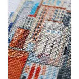 Kreuzstich-Set Großstadtleben (Landschaft) 50x25 cm AAH-219