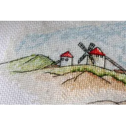 Kit de point de croix Windmills 39x18 cm AAH-111