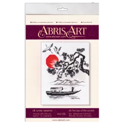 Cross stitch kit In the rays of the sunset (Landscapes) 20x25 cm AAH-103