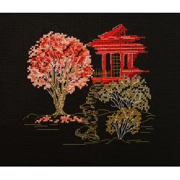 Cross stitch kit Japan-3 15x14 cm AAH-099