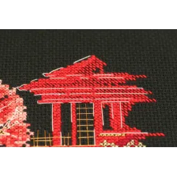 Kryželiu siuvinėjimo rinkinys Japan-3 15x14 cm AAH-099