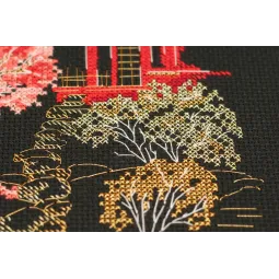 Kit de point de croix Japon-3 15x14 cm AAH-099