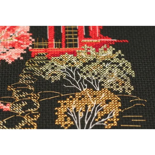 Cross stitch kit Japan-3 15x14 cm AAH-099