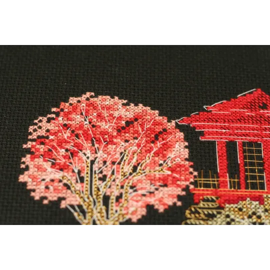 Cross stitch kit Japan-3 15x14 cm AAH-099