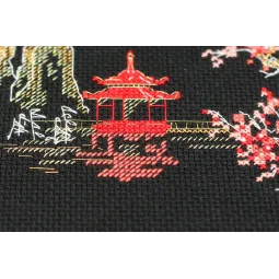 Siuvinėjimo kryželiu rinkinys Japan-2 15x10 cm AAH-098