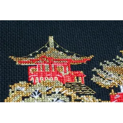 Cross stitch kit Japan-1 15x10 cm AAH-097