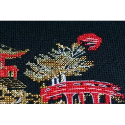 Kit de point de croix Japon-1 15x10 cm AAH-097