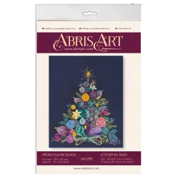 Kreuzstich-Set Weihnachtsbaum 19x22 cm AAH-090