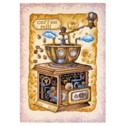 Kryželio siuvinėjimo rinkinys Kavos pupelės 40x54 cm AAH-040