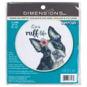 Gezählter Kreuzstich-Set mit Bambusreifen Ruff Life D72-76108