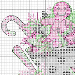 Kit de point de croix Th
cChristmas Tea D70-09625