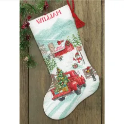 Набор для вышивания крестиком Holiday Farm Stocking D70-09619