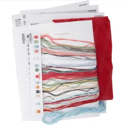 Kit de point de croix Chaussette de ferme de vacances D70-09619