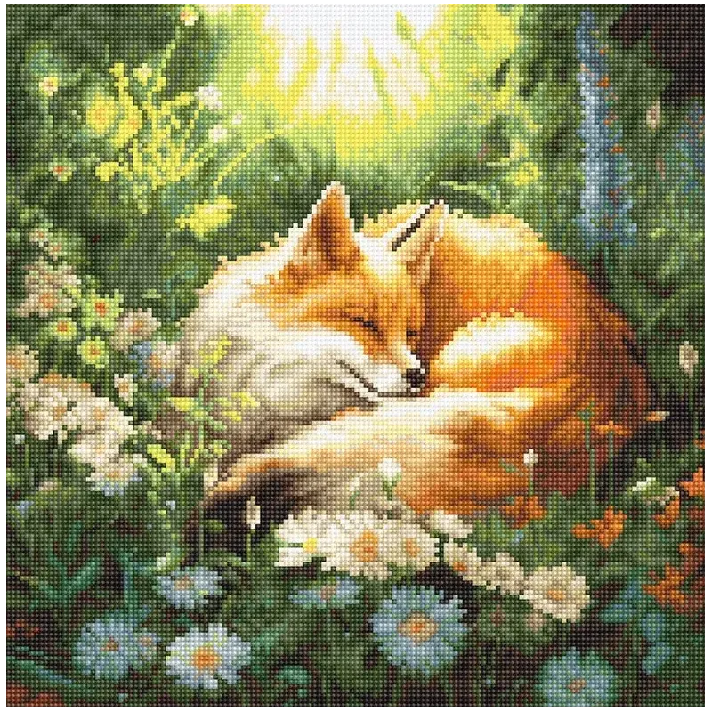 Kit de point de croix "Rêves d'été" 24x24cm SLETIL8103