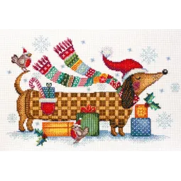 Cross stitch kit I am feeling a holiday 30x20 cm AAH-043