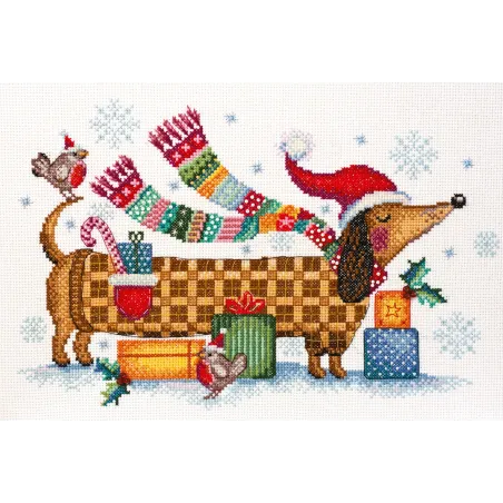 Kit de point de croix I am feeling a holiday 30x20 cm AAH-043
