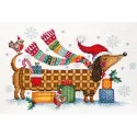 Kit de point de croix I am feeling a holiday 30x20 cm AAH-043