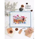 Kit de point de croix I am feeling a holiday 30x20 cm AAH-043