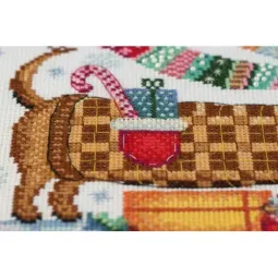 Cross stitch kit I am feeling a holiday 30x20 cm AAH-043
