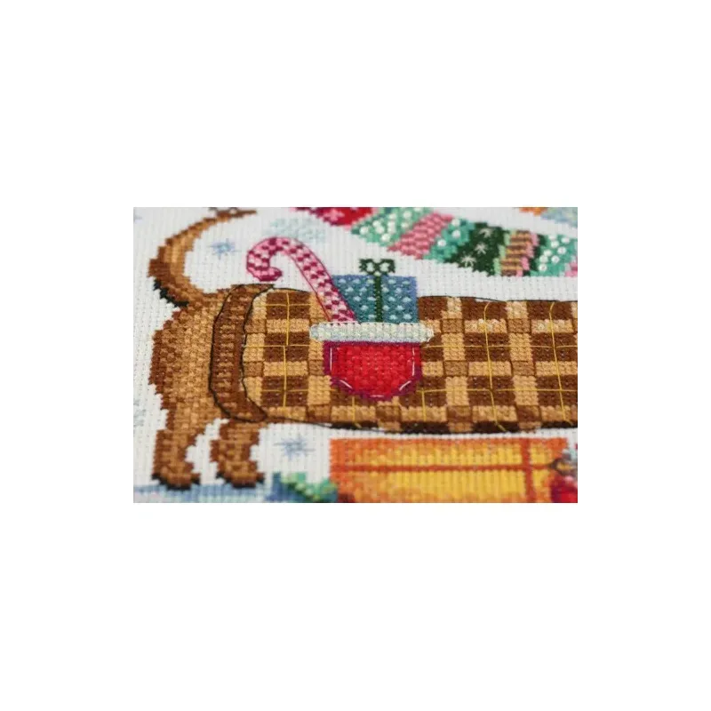 Kit de point de croix I am feeling a holiday 30x20 cm AAH-043