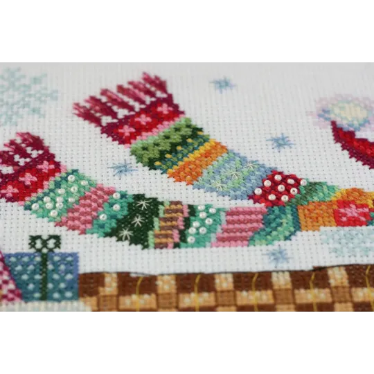 Kit de point de croix I am feeling a holiday 30x20 cm AAH-043