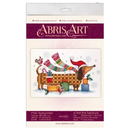 Kit de point de croix I am feeling a holiday 30x20 cm AAH-043