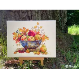 Kit de point de croix "Rosée de septembre" 28x33 SK253