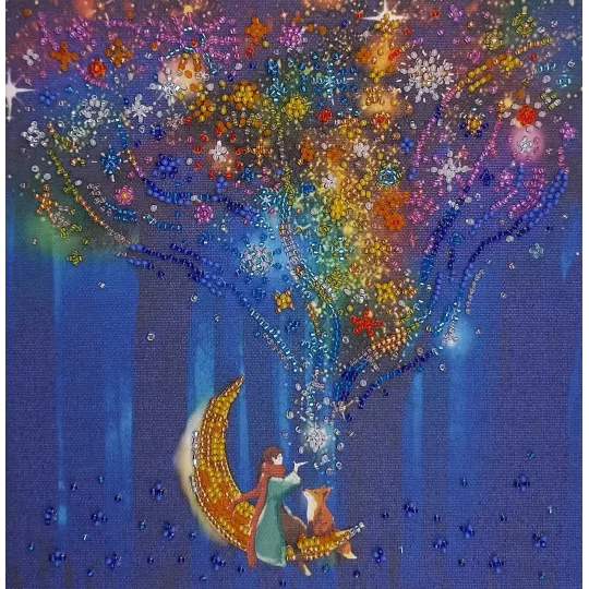 Набор для вышивки бисером среднего размера Dreamer 20x20 cm AAMB-092