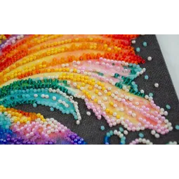 Главный Набор для вышивания бисером пестрый Abris Art AAM-245