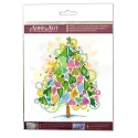 Mini Bead embroidery kit The heart of the holiday 15x15 cm  AM-205