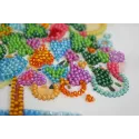 Мини набор для вышивания бисером Сердце праздника 15x15 cm AAM-205