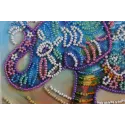 Mini Perlenstickerei Set Neon Elefant 15x15 cm AAM-149