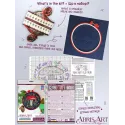 Kits de point de croix avec cercle inclus Forêt beau 17x17 cm AAHM-071