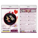 Kreuzstich-Sets mit Stickrahmen inklusive In sanften Wellen 15x15 cm AAHM-059
