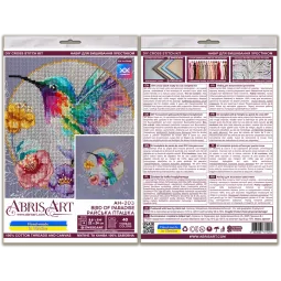 Cross-stitch kits Bird of paradise (Deco Scenes) Abris Art AH-203