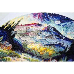 Kits de point de croix Au sommet du monde (Scènes déco) Abris Art AAH-189