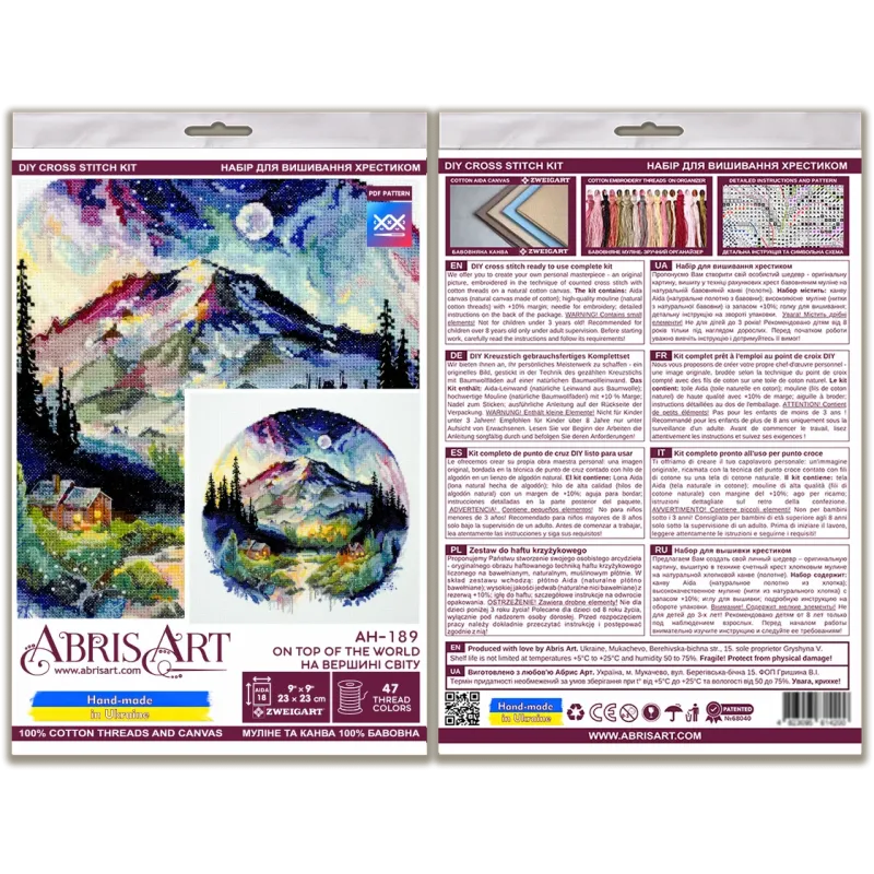 Kreuzstich-Sets On top of the world (Deco Scenes) Abris Art AAH-189