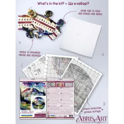 Kryželių siuvinėjimo rinkiniai Ant pasaulio viršūnės (Deco Scenes) Abris Art AAH-189