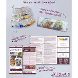 Kit de broderie de perles principal Fleur miel (Scènes de déco) Abris Art AAB-906