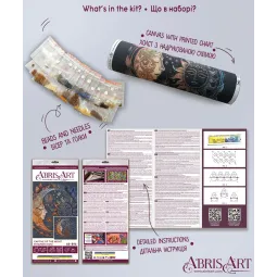 Основной набор для вышивки бисером Пленница ночи (Деко Сцены) Abris Art AAB-896
