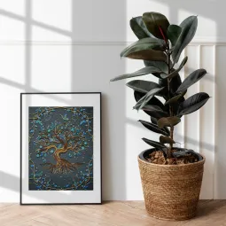 Pagrindinis rinkinys siuvinėjimui karoliukais Kur gyvena pasaka (Deco Scenes) Abris Art AB-888