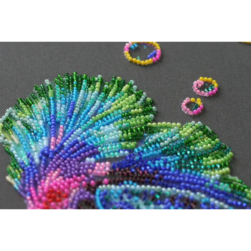 Haupt-Perlenstick-Set Regenbogen-Tanz (Deko-Szenen) Abris Art AB-822