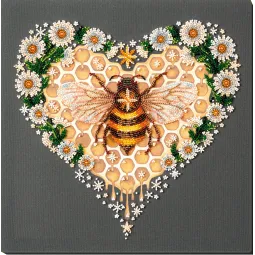 Main Bead Embroidery Kit Honey plant (Deco Scenes) Abris Art AB-815