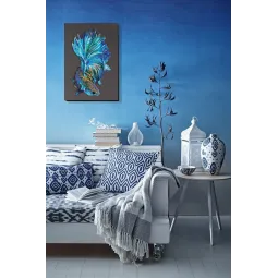 Main Bead Embroidery Kit Blue gold (Animals) Abris Art AB-746